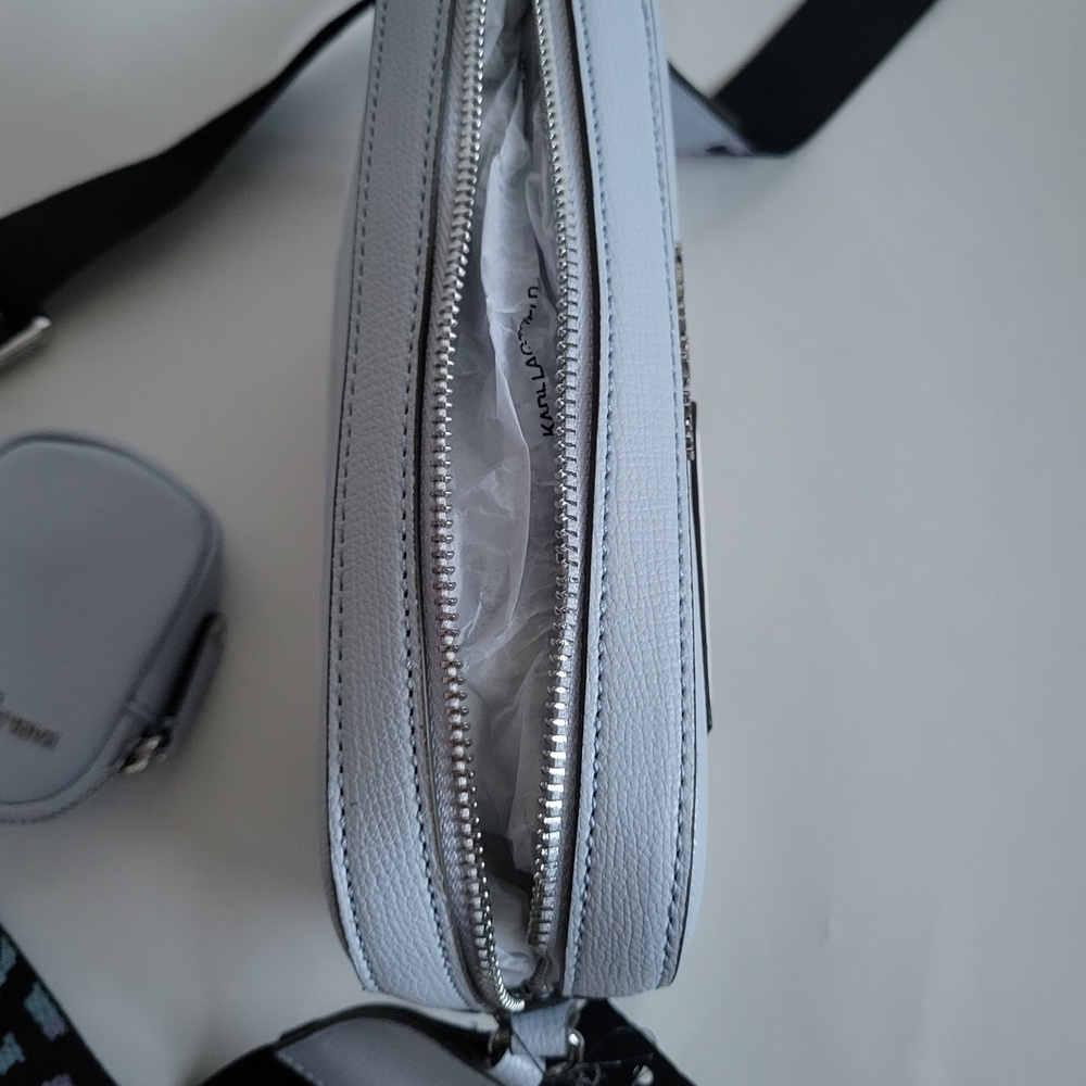 Karl Lagerfeld Light Gray Crossbody Bag - Picture 8 of 10